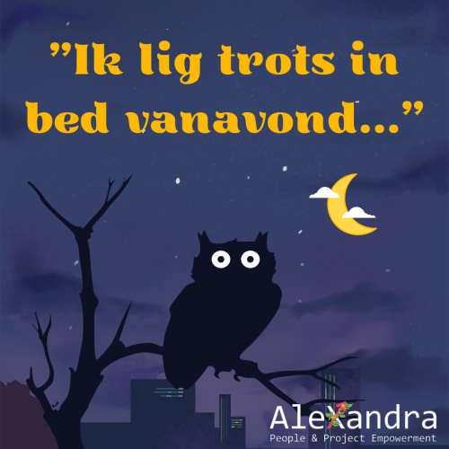 trots in bed liggen